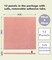 Large Cork Board Alternative - 12-Pack Felt Wall Tiles with Safe Removable Adhesive Tabs (Pink)